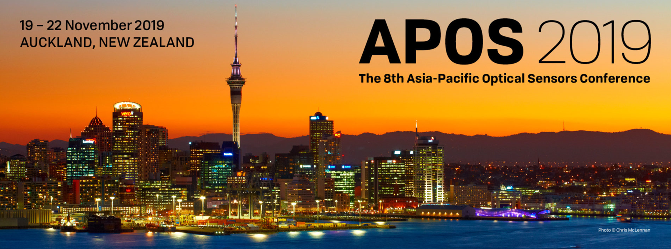 『第8回アジア太平洋光センサ会議(APOS2019)』が2019年11月19日(火)~ 11月22日(金)ニュージーランド オークランド市で開催されます。 『第8回アジア太平洋光センサ会議(APOS2019)』が2019年11月19日(火)~ 11月22日(金)ニュージーランド オークランド市で開催されます。